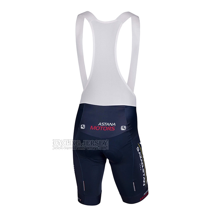 2022 Cycling Jersey Astana White Blue Short Sleeve and Bib Short